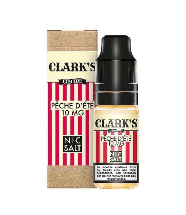 Pêche D'Été Nic Salt Clark's Liquide 10ml