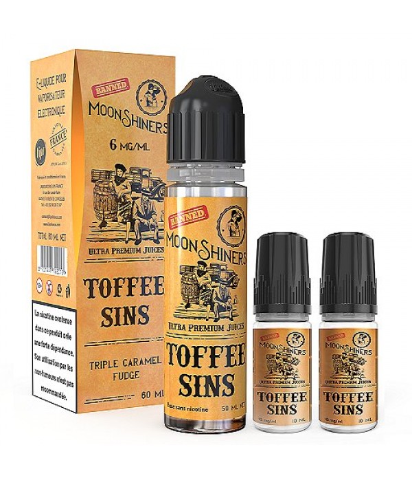 Pack 40ml + 2x10ml Toffee Sins Moonshiners - 06mg