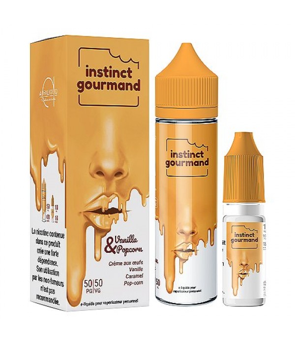 Pack 60ml Vanilla & Popcorn Instinct Gourmand Alfaliquid - 03mg