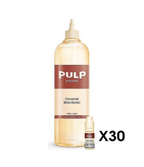 Pack 1L + 30x10ml 18mg Caramel Macchiato Pulp Kitchen