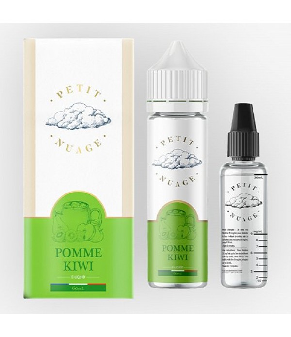 Pomme Kiwi Petit Nuage 60ml + Fiole Vide 30ml Grad...