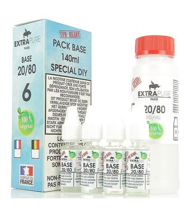 Pack Base 140ml 20/80 06mg Extrapure