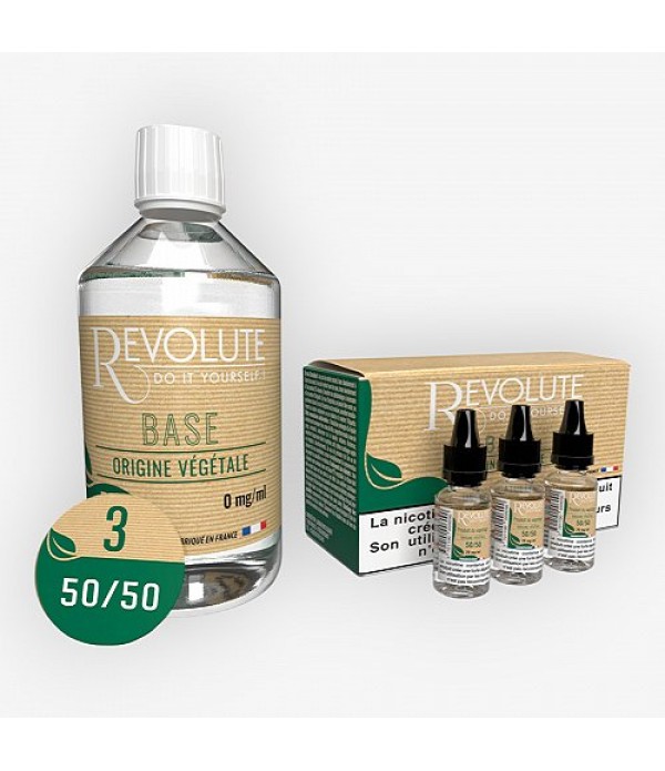 Base Végétale 50/50 3mg 200ml Revolute