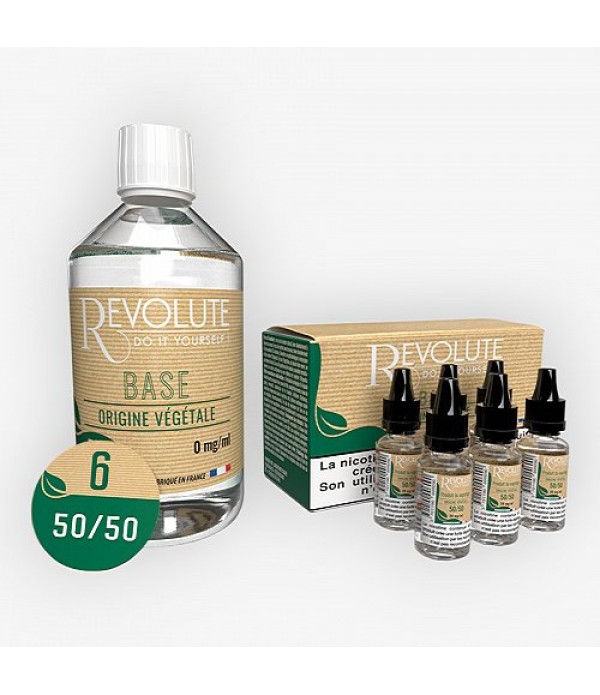 Base Végétale 50/50 6mg 200ml Revolute